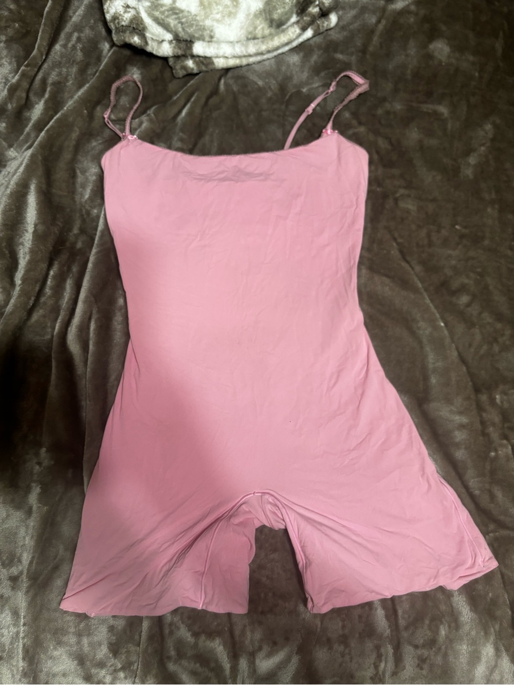 SKIMS Pink Stretch Cami Romper